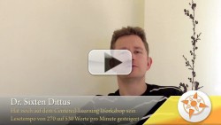 Videofeedback von Dr. Sixten Dittus